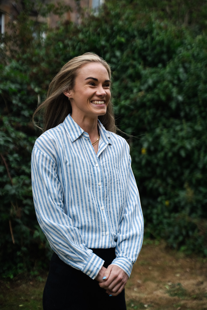 Sara Eydmann smiling outdoors